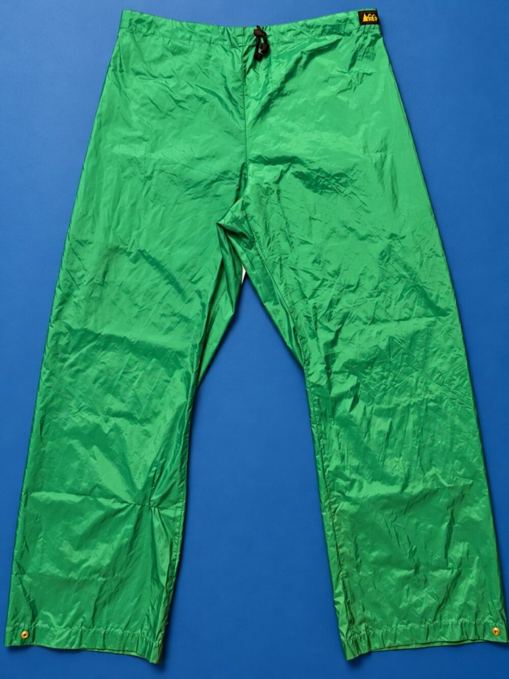 Vintage REI Teal Rain Shell Pants Men's L Retro Outdoor Gorpcore